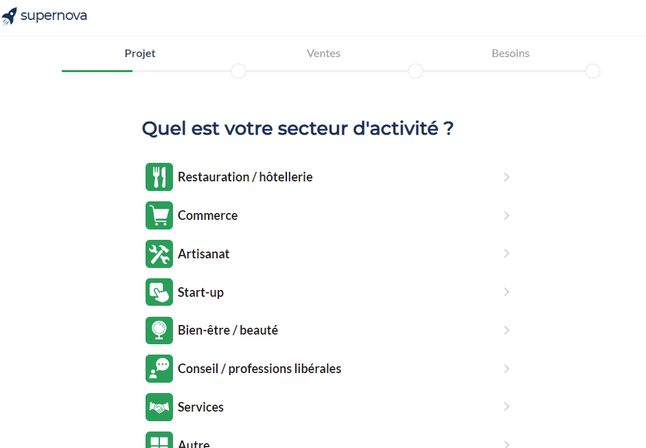 Questionnaire personnalisé